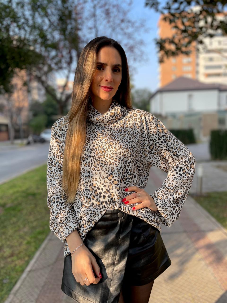 Sweater Cami Leopardo Mini
