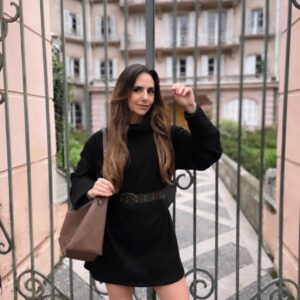 Vestido Ana Angora Negro